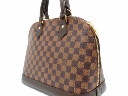 LOUIS VUITTON Alma Red N53151 Damier Ebene Canvas Size PM Online Sale