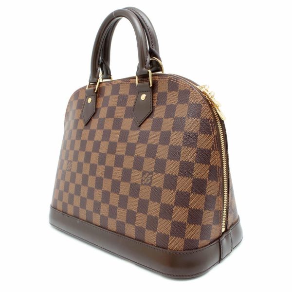 LOUIS VUITTON Alma Red N53151 Damier Ebene Canvas Size PM Online Sale