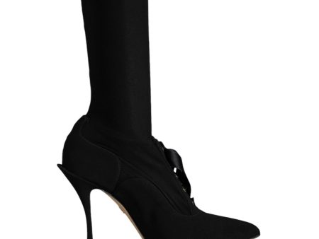 Dolce & Gabbana  Lace-Up Ankle Boots - Black Supply