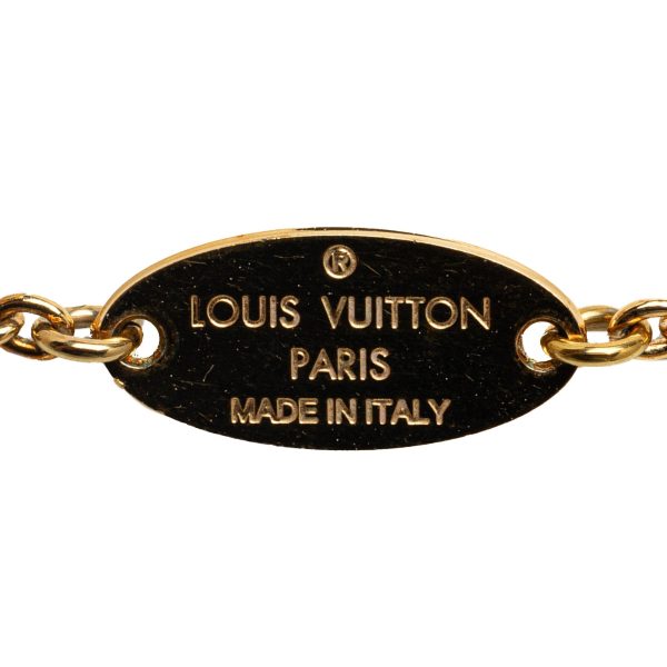 Gold Louis Vuitton Essential V Necklace Sale