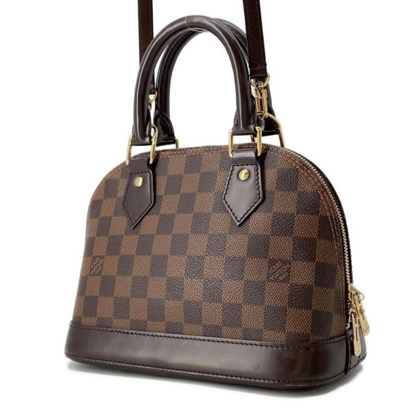 LOUIS VUITTON Alma Brown N41221 Damier Ebene Canvas Size BB Sale