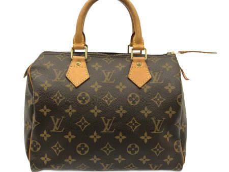 Brown Louis Vuitton Monogram Speedy 25 Boston Bag Hot on Sale