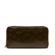 Brown Louis Vuitton Monogram Vernis Zippy Wallet For Discount