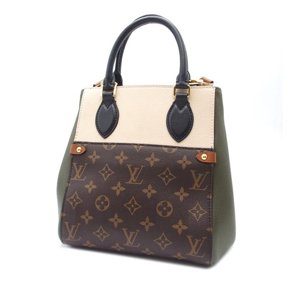 Brown Louis Vuitton Monogram Fold Tote PM Satchel Online now