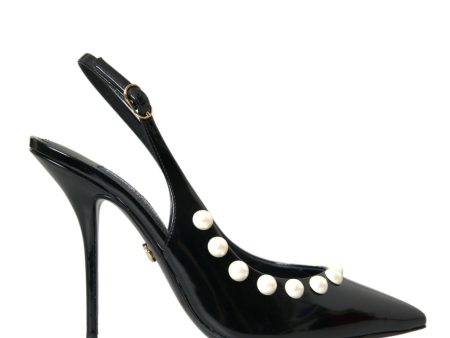 Dolce & Gabbana  Pearl Slingback Pumps Hot on Sale