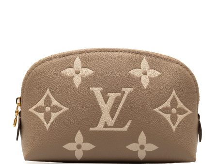 Brown Louis Vuitton Monogram Empreinte Giant Bicolor Cosmetic Pouch Supply