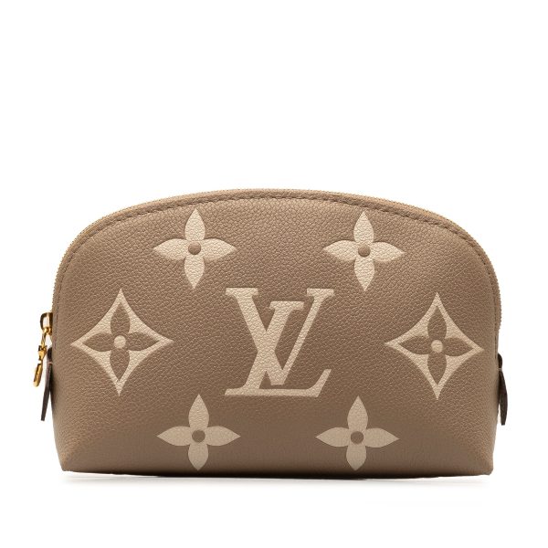 Brown Louis Vuitton Monogram Empreinte Giant Bicolor Cosmetic Pouch Supply