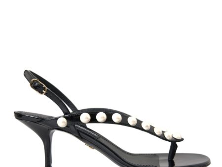 Dolce & Gabbana  Women s Pearl Thong Sandals For Sale