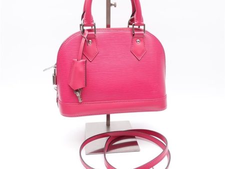 Louis Vuitton Alma BB Rose Pink EPI Leather Shoulder Bag Online Hot Sale