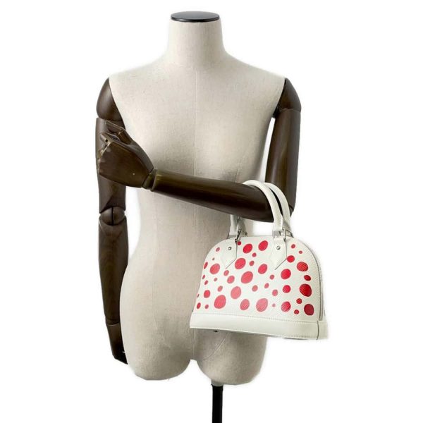 LOUIS VUITTON Alma LVxYK Blanc Rouge M21712 Epi Leather Infinity Dot Size BB Hot on Sale