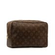 Brown Louis Vuitton Monogram Trousse Toilette 28 Pouch Online now