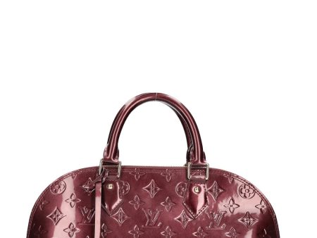 LOUIS VUITTON Alma Bag PM Vernis Rouge Fauviste For Discount