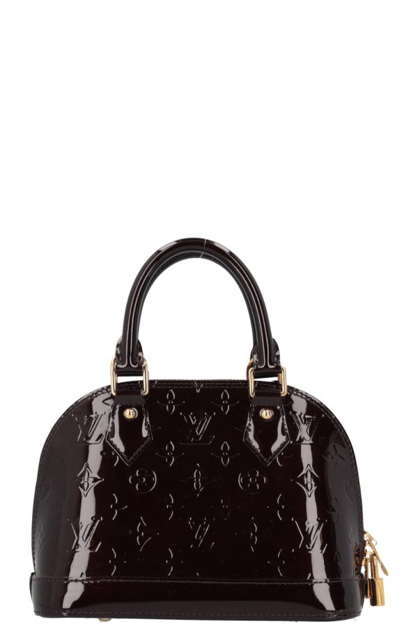 LOUIS VUITTON Alma BB Crossbody Bag Vernis Amarante For Sale