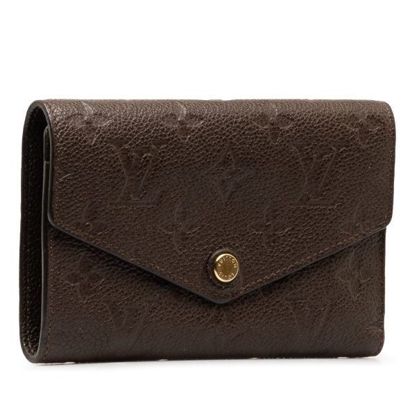 Brown Louis Vuitton Monogram Empreinte Portefeuille Curieuse Wallet Sale