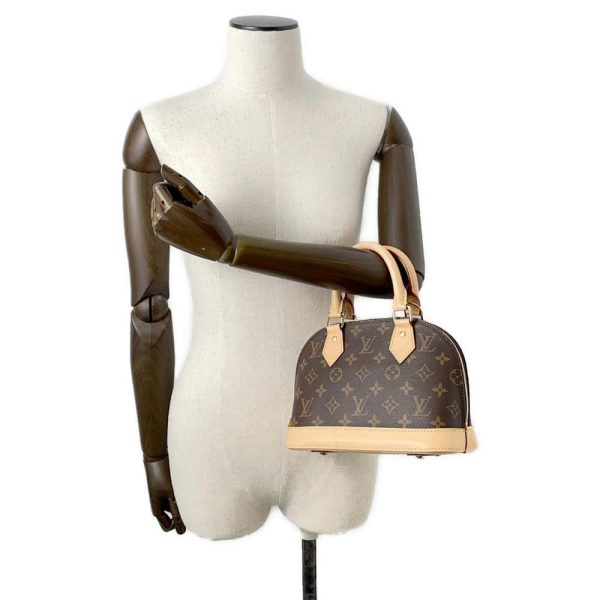 LOUIS VUITTON Alma Brown M53152 Monogram Size BB Discount