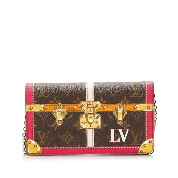 Brown Louis Vuitton Monogram Summer Trunks Pochette Crossbody Bag Online Sale