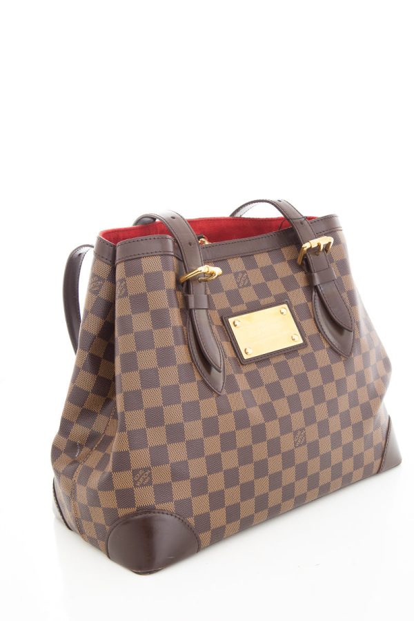 Louis Vuitton 2008 Brown Damier Ebene Hamstead Handbag Fashion