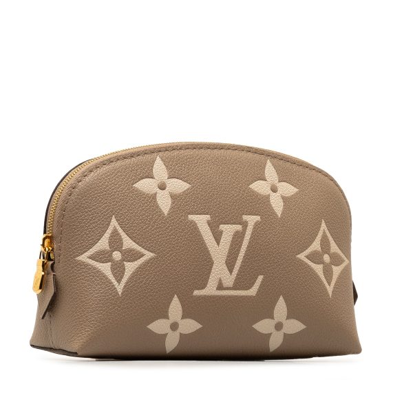 Brown Louis Vuitton Monogram Empreinte Giant Bicolor Cosmetic Pouch Supply