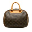 Brown Louis Vuitton Monogram Trouville Handbag For Sale