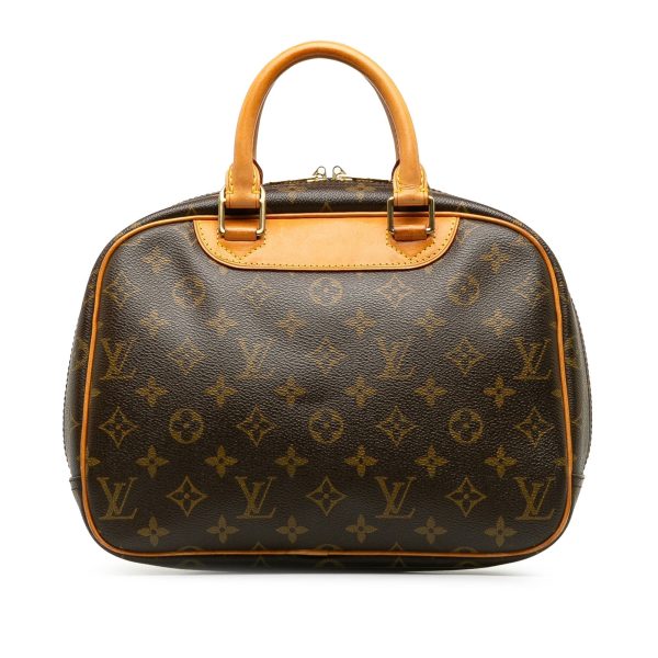 Brown Louis Vuitton Monogram Trouville Handbag For Sale