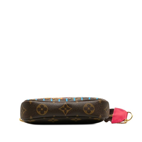 Brown Louis Vuitton Monogram Vivienne Christmas Print Mini Pochette Accessoires Shoulder Bag Online now