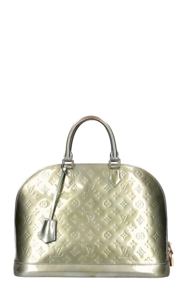 LOUIS VUITTON Alma Bag GM Vernis Vert Tonic Online Sale