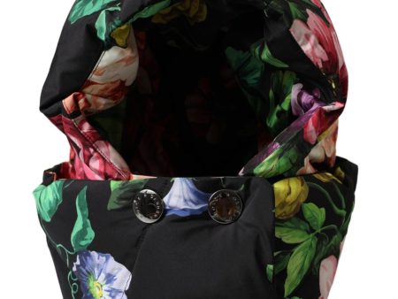 Dolce & Gabbana  Floral Print Hooded Down Jacket Fashion