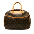 Brown Louis Vuitton Monogram Trouville Handbag For Sale