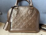 Louis Vuitton Alma Gold Vernis Patent Leather Fashion