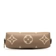 Brown Louis Vuitton Monogram Empreinte Giant Bicolor Cosmetic Pouch Supply