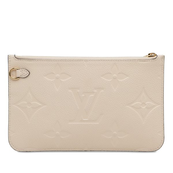 Brown Louis Vuitton Monogram Empreinte Neverfull Pouch Online Sale