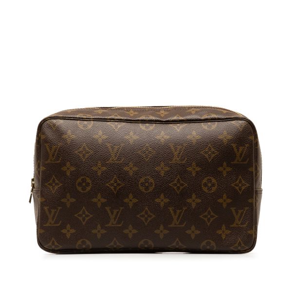 Brown Louis Vuitton Monogram Trousse Toilette 28 Pouch Online now