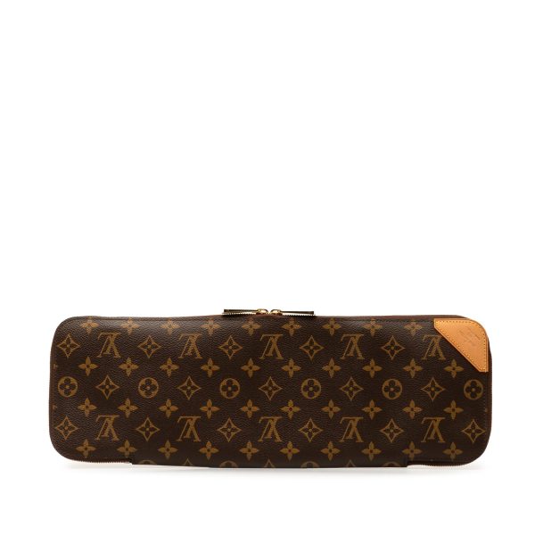 Brown Louis Vuitton Monogram Etui 5 Cravat Tie Case on Sale