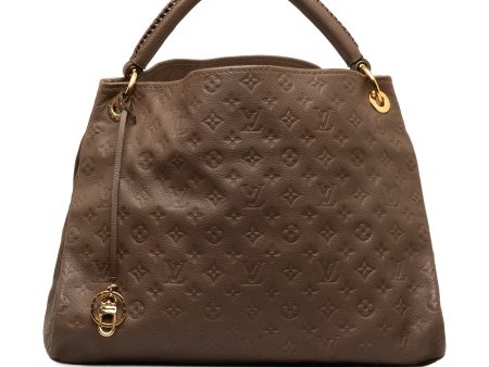 Brown Louis Vuitton Monogram Empreinte Artsy MM Hobo Bag Online