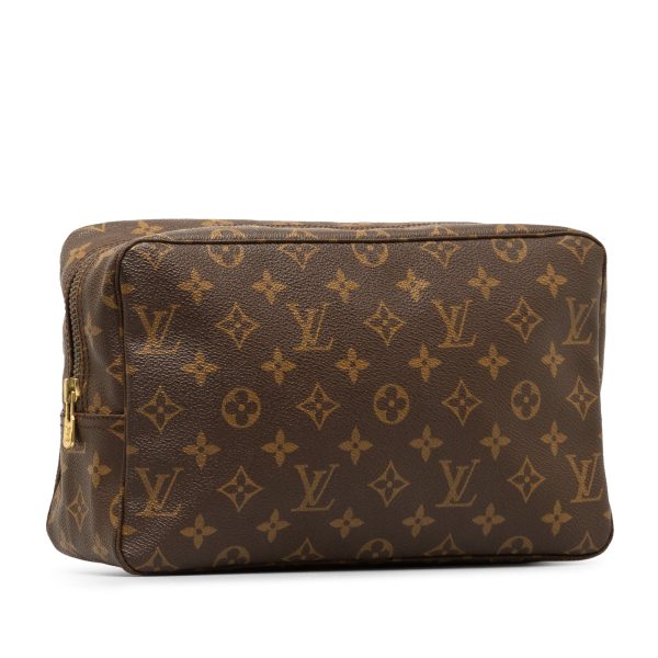 Brown Louis Vuitton Monogram Trousse Toilette 28 Clutch Bag Cheap