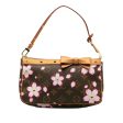 Brown Louis Vuitton x Takashi Murakami Monogram Cherry Blossom Pochette Accessoires Shoulder Bag Online Hot Sale