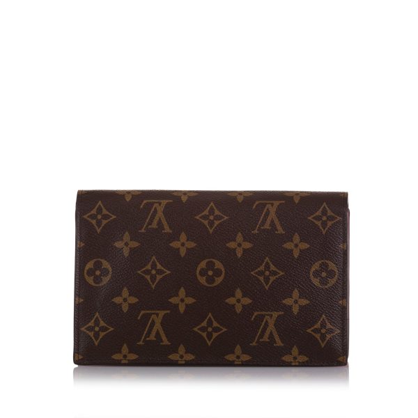 Brown Louis Vuitton Monogram Flore Wallet On Chain For Sale