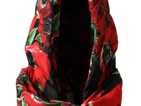 Dolce & Gabbana  Floral Print Hooded Neck Scarf For Cheap