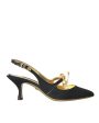 Dolce & Gabbana  DG Pointed Toe Slingback Pumps Black Hot on Sale