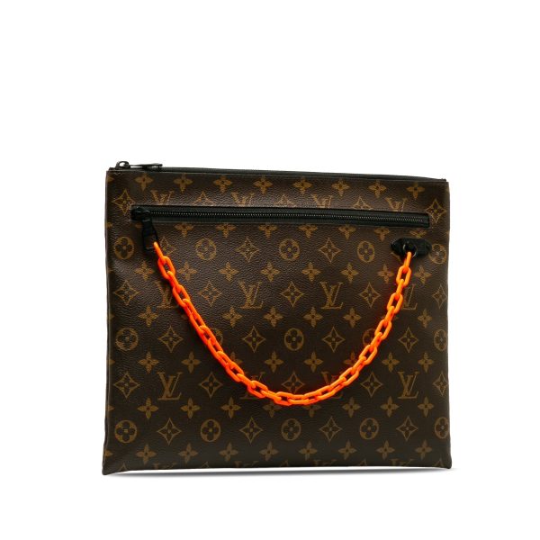 Brown Louis Vuitton Monogram Solar Ray A4 Pochette Clutch Bag For Cheap