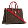 Brown Louis Vuitton Monogram Flower Tote Satchel Sale