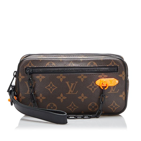 Brown Louis Vuitton Monogram Solar Ray Pochette Volga Clutch Bag Online