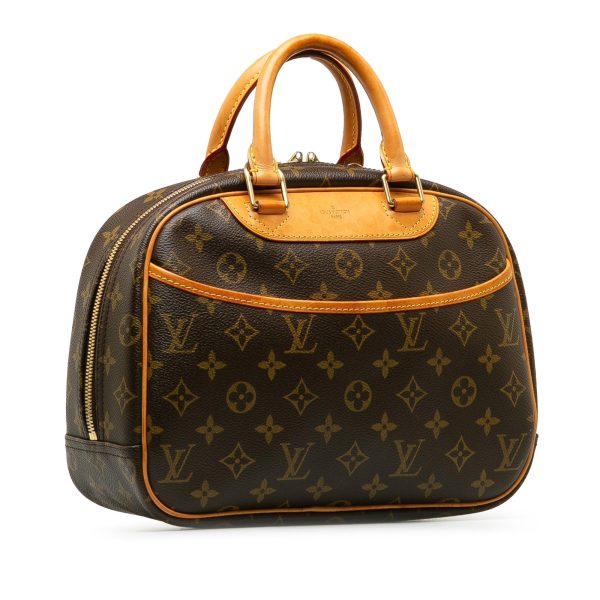 Brown Louis Vuitton Monogram Trouville Handbag For Sale