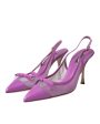 Dolce & Gabbana  Miss Sicily Slingback Pumps in Purple Online