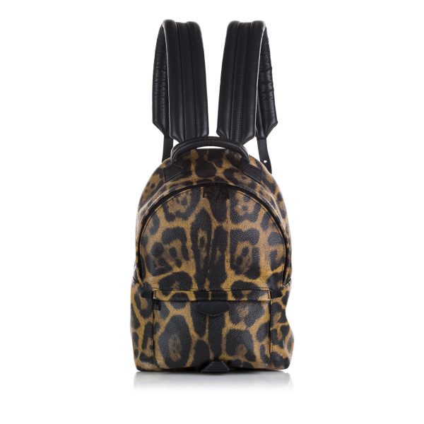 Brown Louis Vuitton Wild Animal Palm Springs PM Backpack Sale