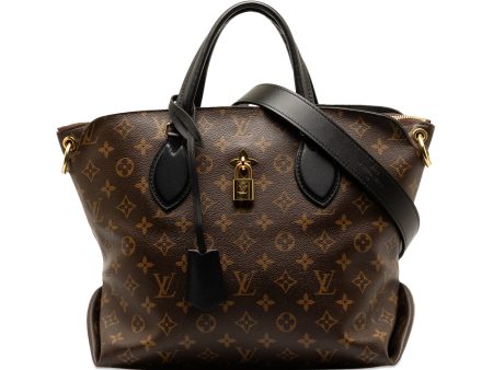 Brown Louis Vuitton Monogram Flower Zipped Tote PM Satchel Online Hot Sale