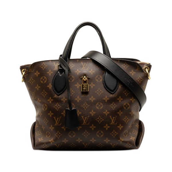 Brown Louis Vuitton Monogram Flower Zipped Tote PM Satchel Online Hot Sale