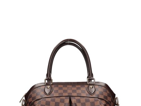 LOUIS VUITTON 2010 Trevi Handbag Damier Ebene Canvas For Cheap