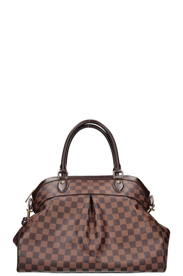 LOUIS VUITTON 2010 Trevi Handbag Damier Ebene Canvas For Cheap