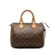 Brown Louis Vuitton Monogram Speedy 25 Boston Bag For Sale